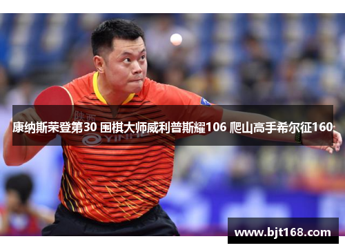 康纳斯荣登第30 围棋大师威利普斯耀106 爬山高手希尔征160